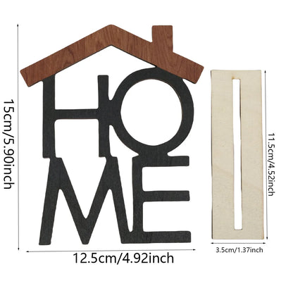 HOME, LOVE Wooden Decorations