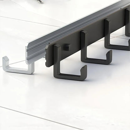 Household Wall Coat Rack Black Hooks For Hangging Clothes Towel Hanger Bathroom Robe Hook Heavy Duty Kitchen Accessories