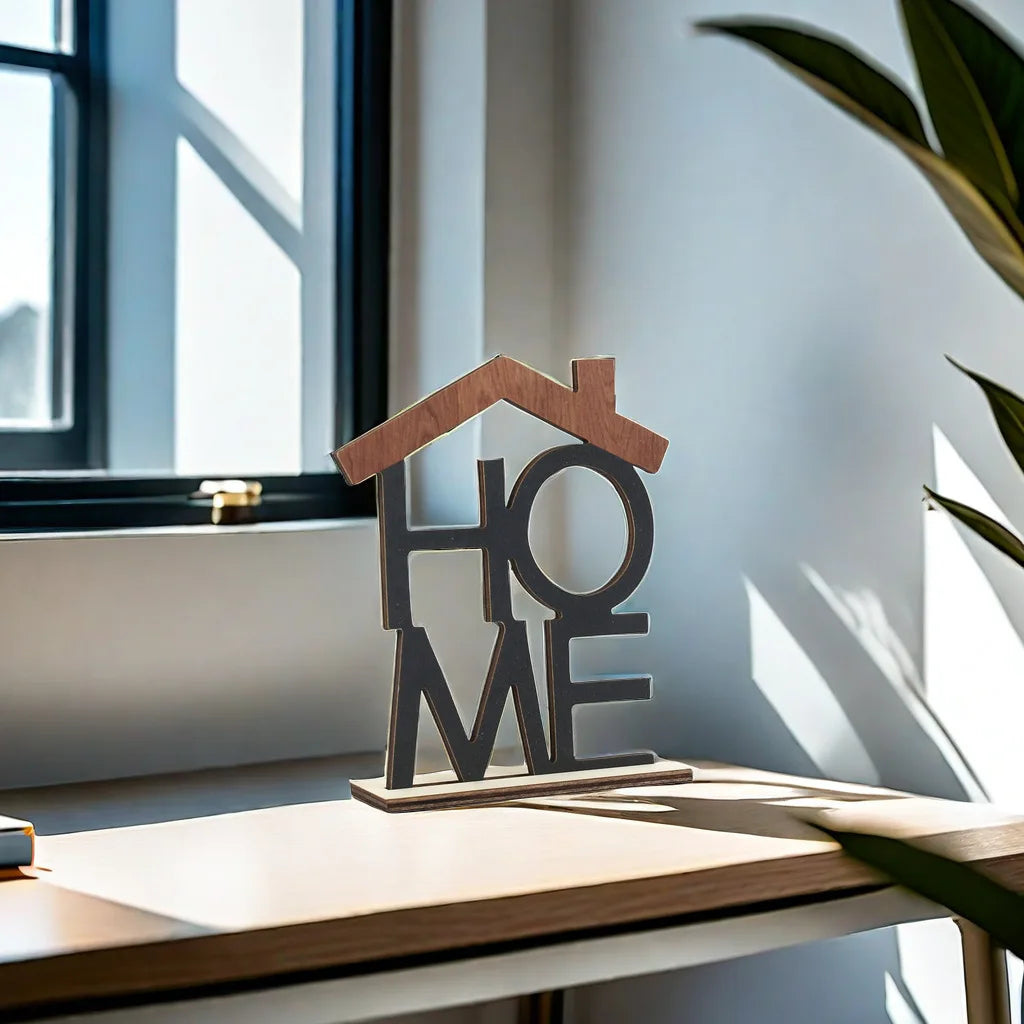 HOME, LOVE Wooden Decorations