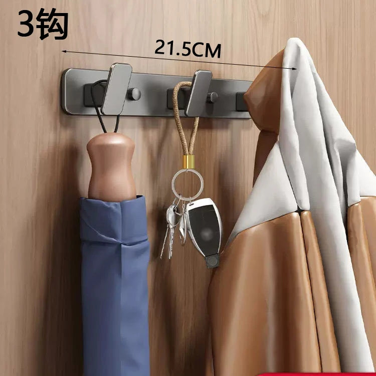 Coat Hook Wall Rack Hanger - Black Coat Rack with Hooks Wall Hooks for Hanging Hat Key Bag Towel Wall Mount Coat Rack