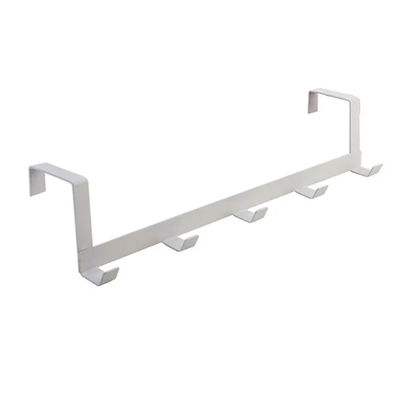 Over The Door 5 Hook Hanger Rack for Coat Hat Towel Bathroom Kitchen Organizer