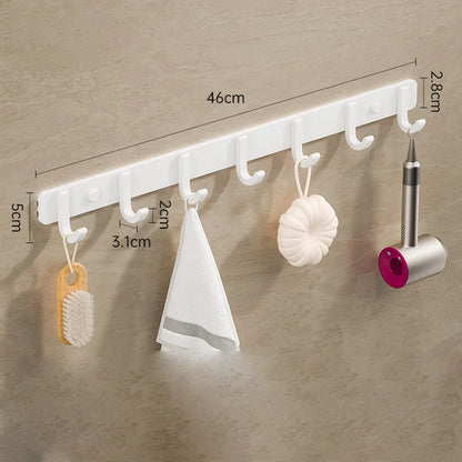 Coat Rack Wall Mount Hooks Space Aluminum Organizer Wall Mounted Entryway & Bathroom Hanger for Beach Towels,Coats,Purses,Bags