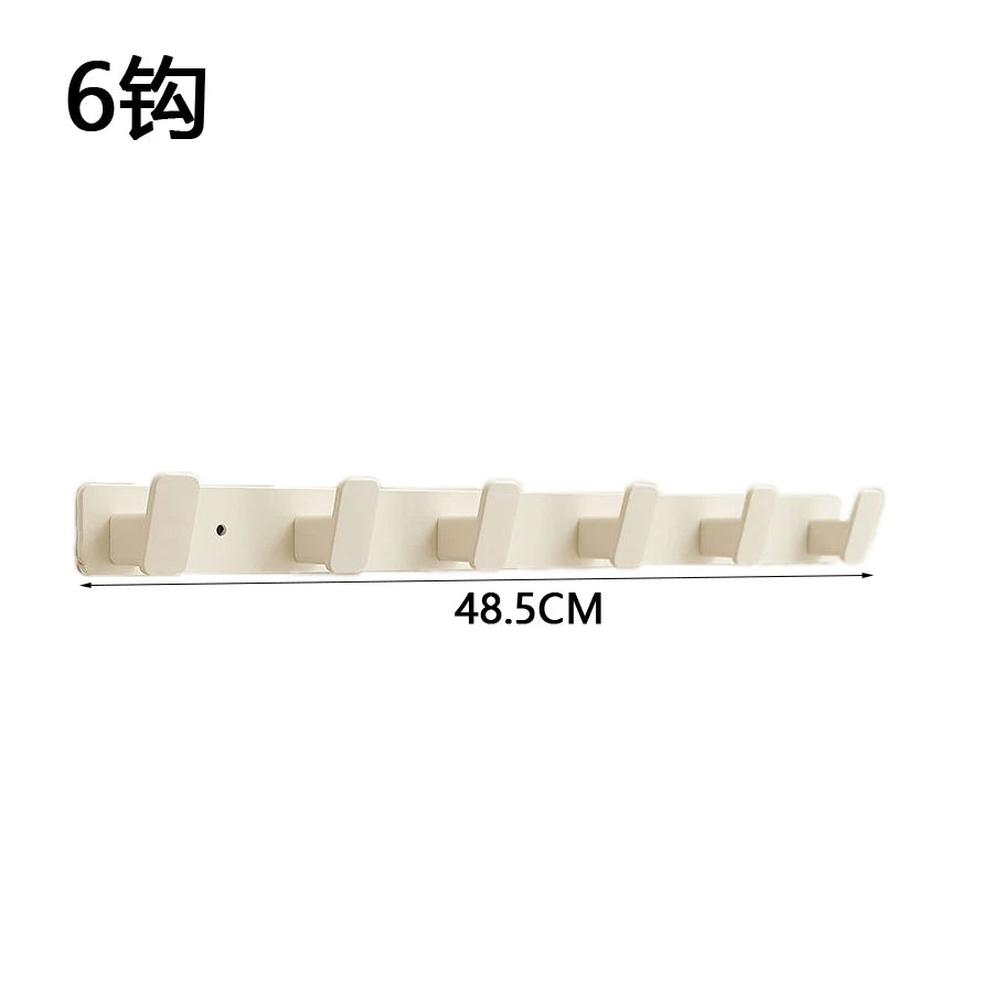 Coat Hook Wall Rack Hanger - Black Coat Rack with Hooks Wall Hooks for Hanging Hat Key Bag Towel Wall Mount Coat Rack