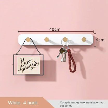 Multifunctional Coat Racks Wall Hook Wall Clothes Hanger Nordic Wooden Hook Door Back Room Entrance Hook Wall Shelving Coat Rack