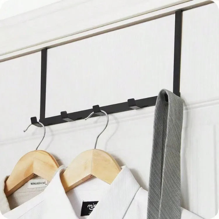 Over The Door 5 Hook Hanger Rack for Coat Hat Towel Bathroom Kitchen Organizer