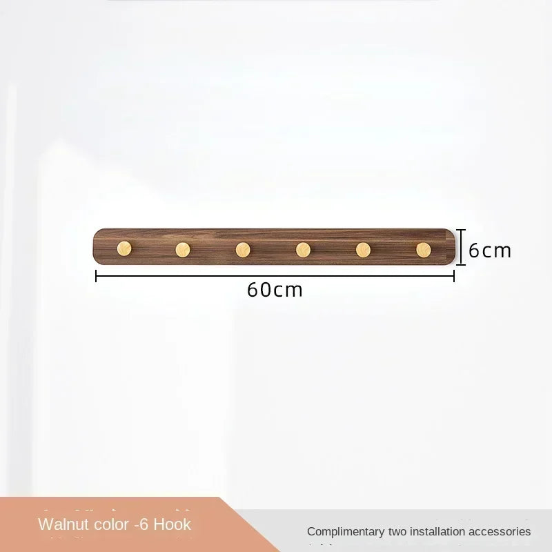 Multifunctional Coat Racks Wall Hook Wall Clothes Hanger Nordic Wooden Hook Door Back Room Entrance Hook Wall Shelving Coat Rack
