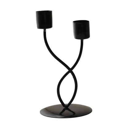 Metal Candle Holder Elegant Vintage Candlestick Holder Table Centerpiece for Mantel Living Room Anniversary Festival Banquet