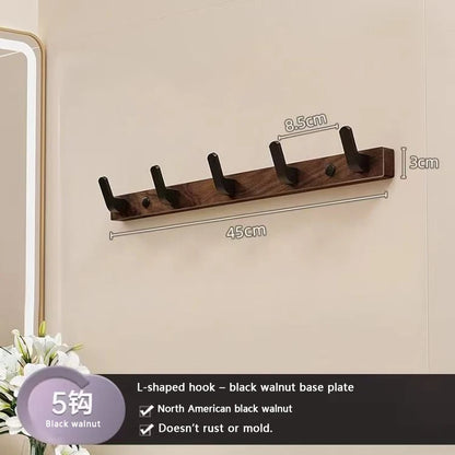 Coat Rack Wall Mount Wooden Wall Hooks Wall Hooks for Coats Entryway Bathroom Clothes Hooks for Hanging Heavy Duty Decorative