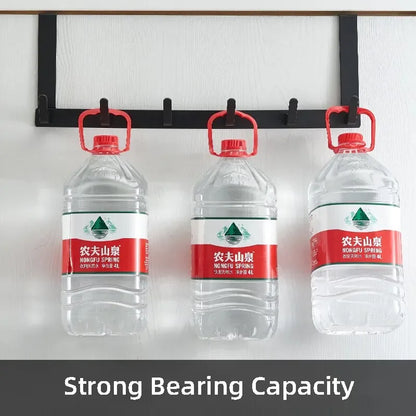 Over The Door 5 Hook Hanger Rack for Coat Hat Towel Bathroom Kitchen Organizer