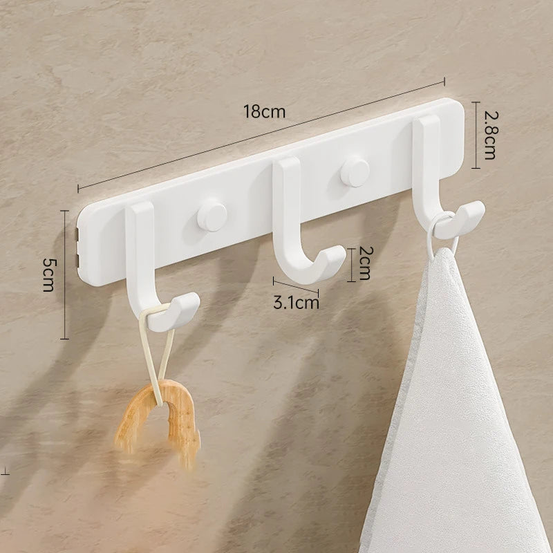 Coat Rack Wall Mount Hooks Space Aluminum Organizer Wall Mounted Entryway & Bathroom Hanger for Beach Towels,Coats,Purses,Bags