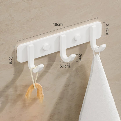 Coat Rack Wall Mount Hooks Space Aluminum Organizer Wall Mounted Entryway & Bathroom Hanger for Beach Towels,Coats,Purses,Bags