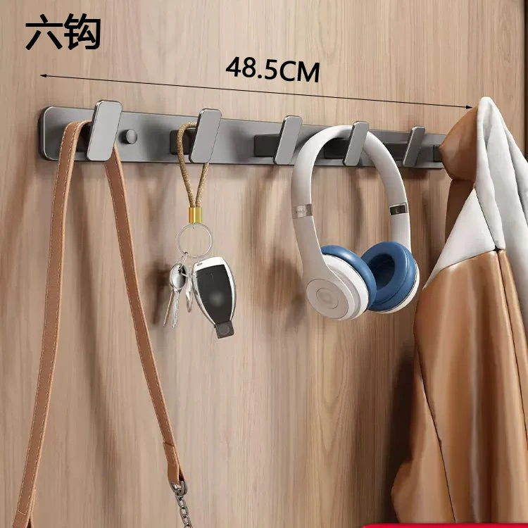 Coat Hook Wall Rack Hanger - Black Coat Rack with Hooks Wall Hooks for Hanging Hat Key Bag Towel Wall Mount Coat Rack