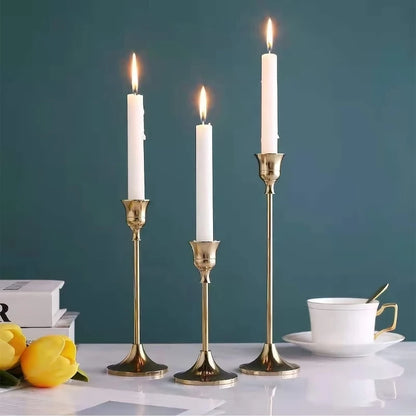Metal Candlesticks Stand,Gold Candle Holder, Coffee Dining Table Centerpieces,Wedding Decoration,Christmas, Halloween Decoration