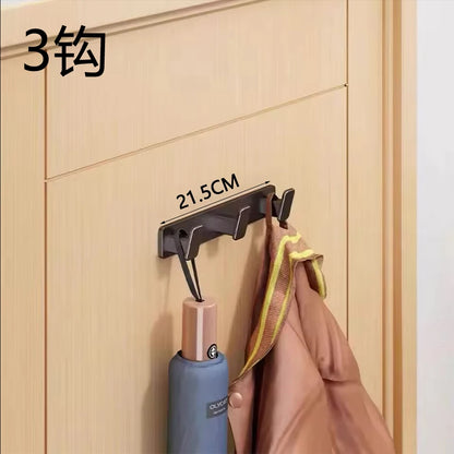 Coat Hook Wall Rack Hanger - Black Coat Rack with Hooks Wall Hooks for Hanging Hat Key Bag Towel Wall Mount Coat Rack