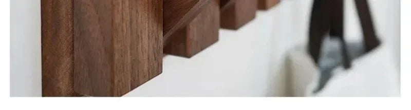 Coat Rack Hook Nordic Walnut Wall Clothes Racks Furniture for Home Dressing Rooms Piano Keys Coat Shelves Dress Hanger Room