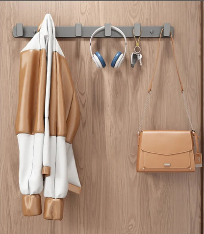 Coat Hook Wall Rack Hanger - Black Coat Rack with Hooks Wall Hooks for Hanging Hat Key Bag Towel Wall Mount Coat Rack
