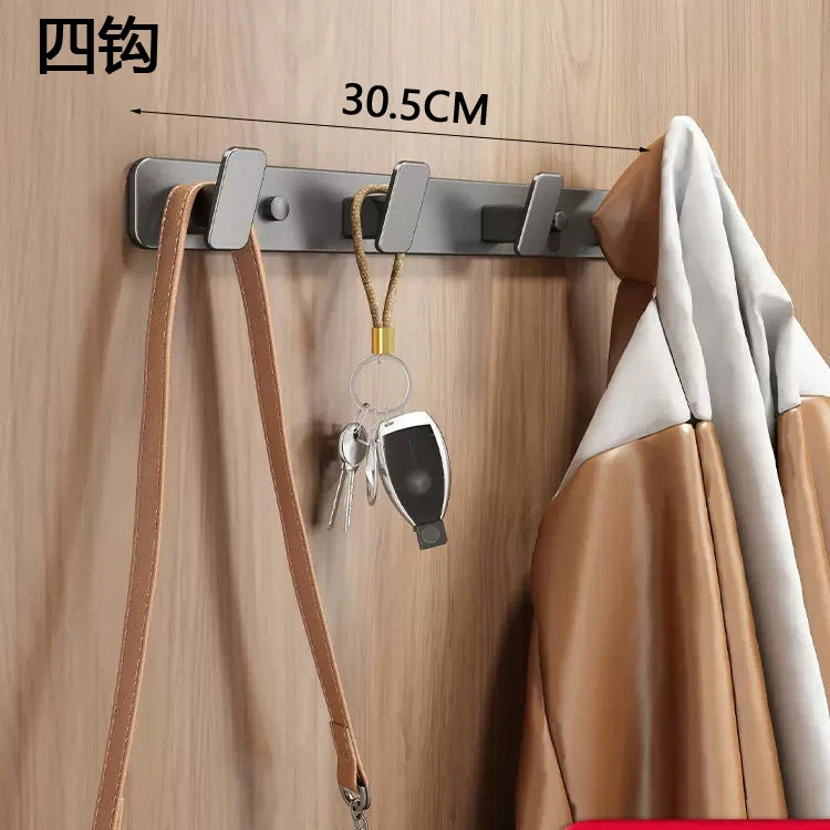 Coat Hook Wall Rack Hanger - Black Coat Rack with Hooks Wall Hooks for Hanging Hat Key Bag Towel Wall Mount Coat Rack