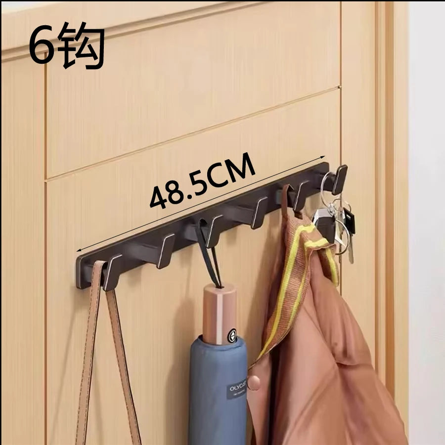 Coat Hook Wall Rack Hanger - Black Coat Rack with Hooks Wall Hooks for Hanging Hat Key Bag Towel Wall Mount Coat Rack