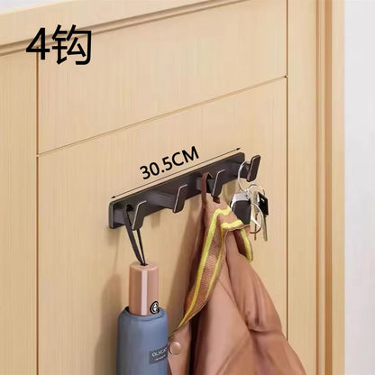 Coat Hook Wall Rack Hanger - Black Coat Rack with Hooks Wall Hooks for Hanging Hat Key Bag Towel Wall Mount Coat Rack