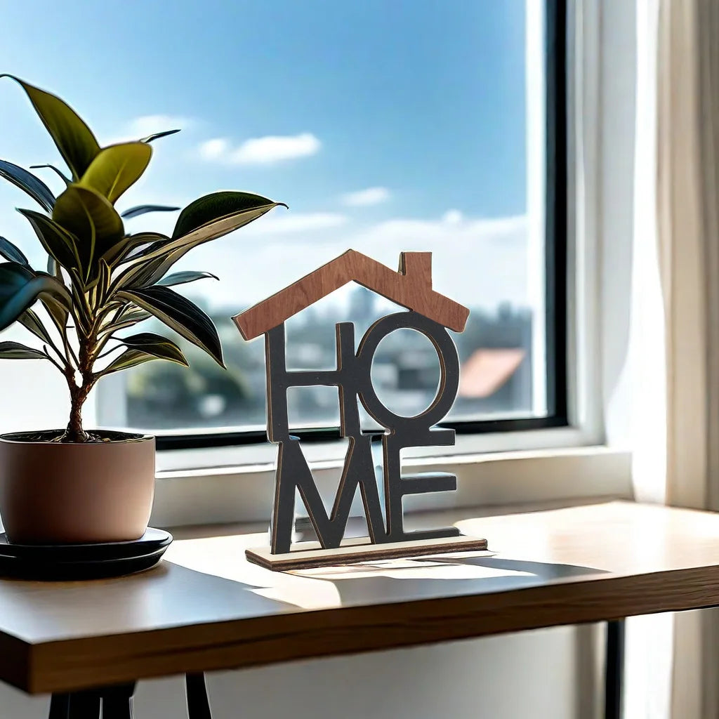 HOME, LOVE Wooden Decorations