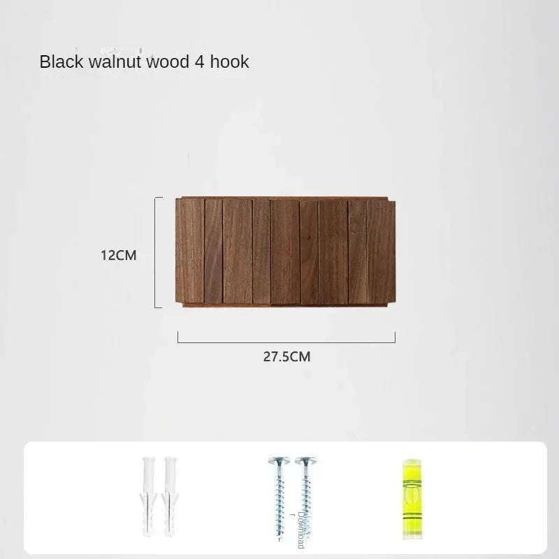 Coat Rack Hook Nordic Walnut Wall Clothes Racks Furniture for Home Dressing Rooms Piano Keys Coat Shelves Dress Hanger Room