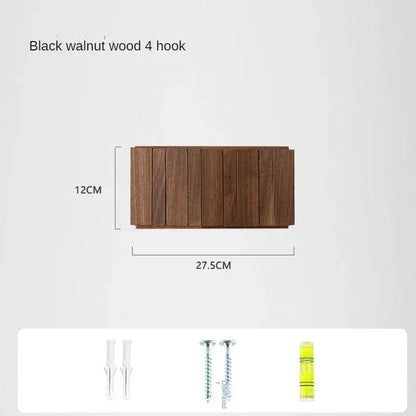 Coat Rack Hook Nordic Walnut Wall Clothes Racks Furniture for Home Dressing Rooms Piano Keys Coat Shelves Dress Hanger Room