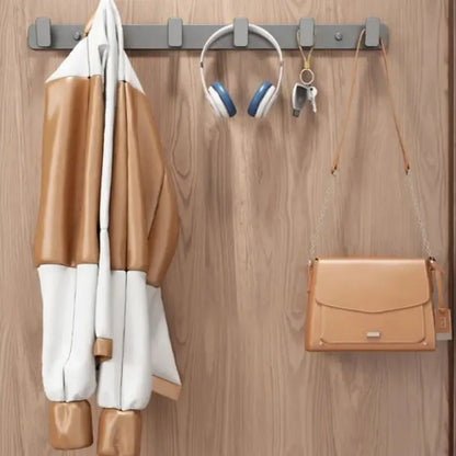 Coat Hook Wall Rack Hanger - Black Coat Rack with Hooks Wall Hooks for Hanging Hat Key Bag Towel Wall Mount Coat Rack
