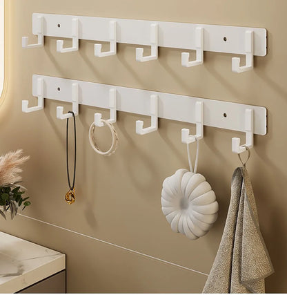 Household Wall Coat Rack Black Hooks For Hangging Clothes Towel Hanger Bathroom Robe Hook Heavy Duty Kitchen Accessories