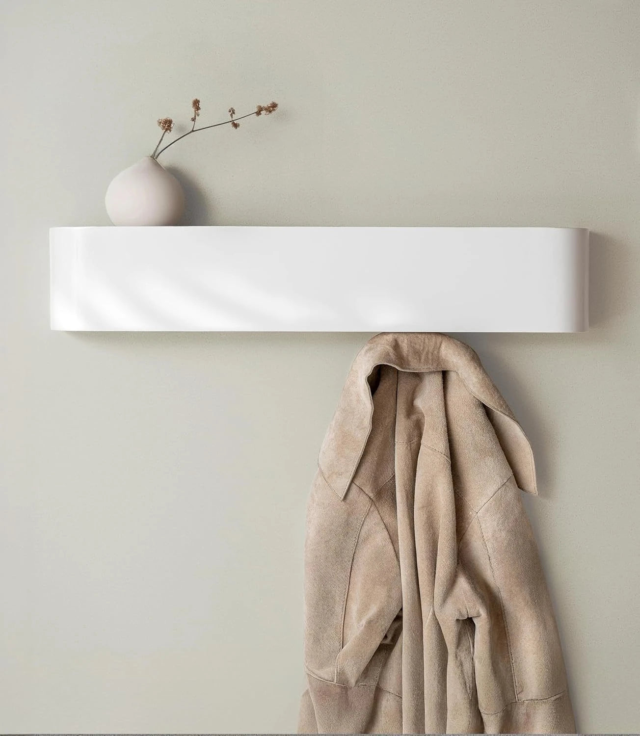 Walnut Wall Hanger, Entrance Clothes Hanger, Wall Coat Hook, Veneer Hanger, Wall Hanger Clothing Rack Stand Garment Rack