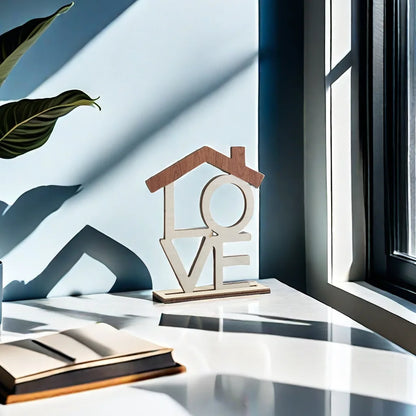 HOME, LOVE Wooden Decorations