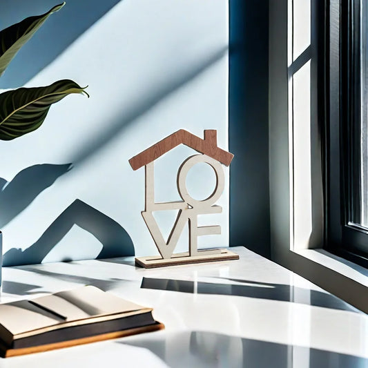 HOME, LOVE Wooden Decorations