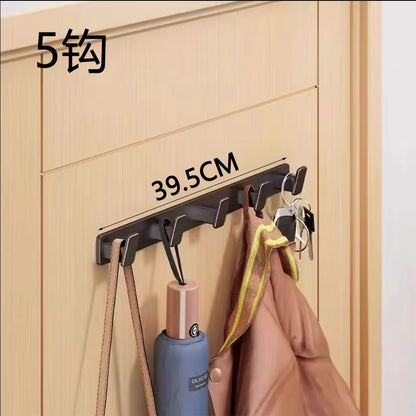 Coat Hook Wall Rack Hanger - Black Coat Rack with Hooks Wall Hooks for Hanging Hat Key Bag Towel Wall Mount Coat Rack