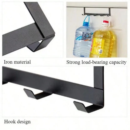 Over The Door 5 Hook Hanger Rack for Coat Hat Towel Bathroom Kitchen Organizer