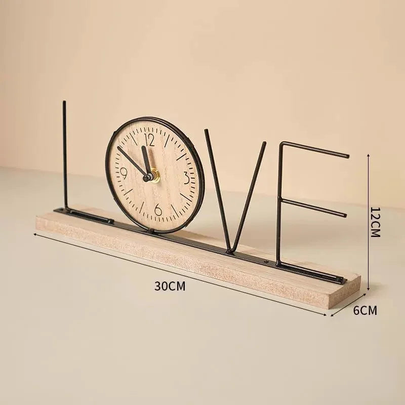 Decoration Desktop Clock home, love
