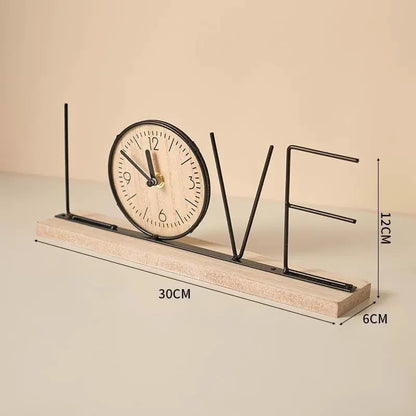 Decoration Desktop Clock home, love